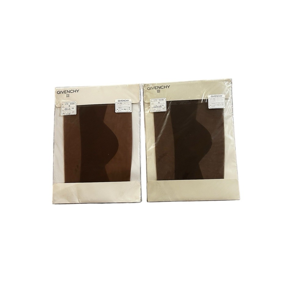 Givenchy 2 Pack Tights M Brown‎ Beige Japan Vintage